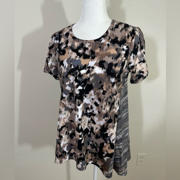 Logo Lounge by Laurie Goldstein sz sm tunic mix media Abstract print - Picture 5 of 15